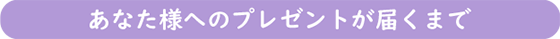 あなた様へのプレゼントが届くまで