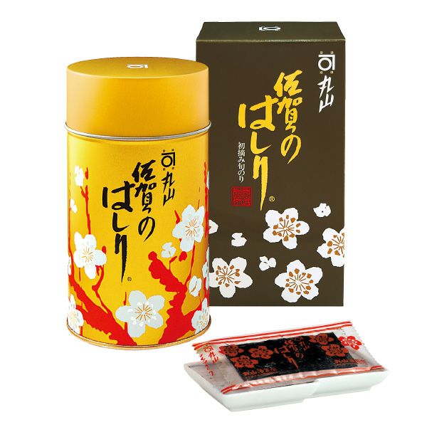極上 佐賀のはしり（八切5枚×26袋 丸缶入） | 丸山海苔店