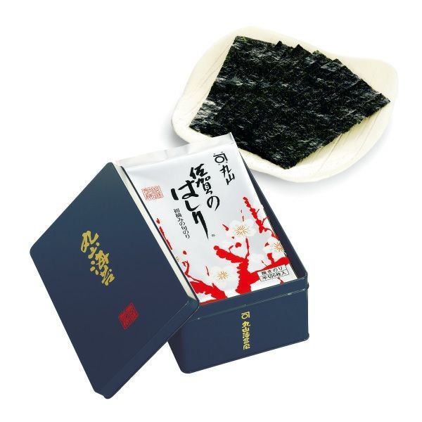 極上 佐賀のはしり（半切5枚×5袋 缶入） | 丸山海苔店