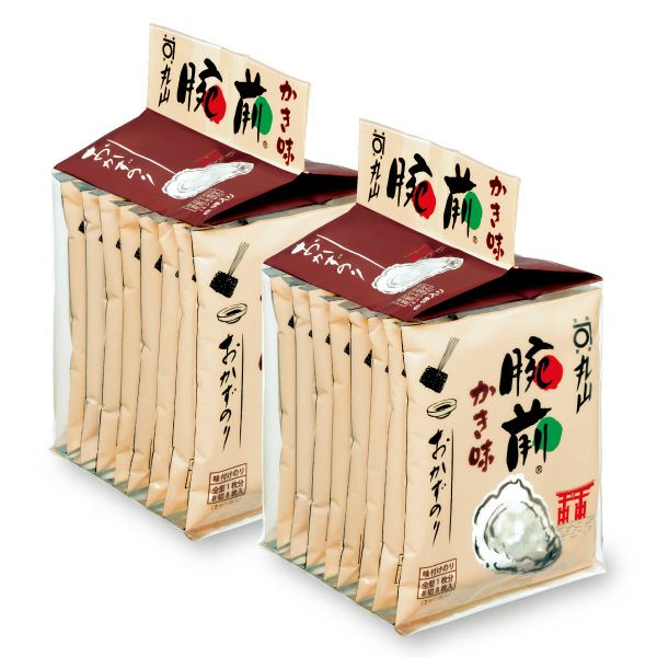 腕前 おかずのり 牡蠣味（八切8枚×8袋）2個 | 丸山海苔店