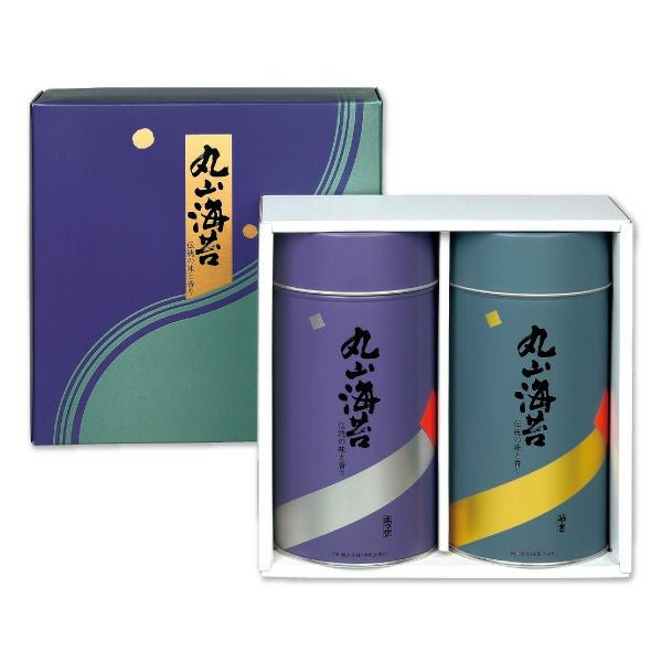 焼・味二缶セット 中（八切 箱入） | 丸山海苔店