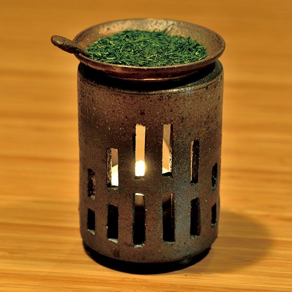 常滑焼オリジナル 茶香炉（南蛮） | 丸山海苔店